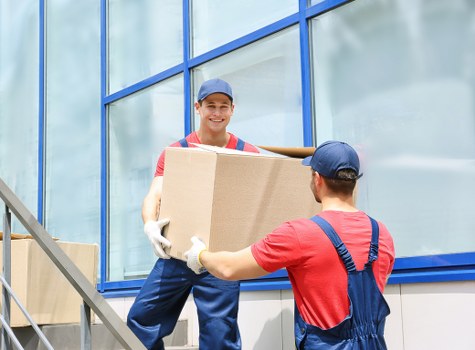 Removal team preparing a home move in Richmond