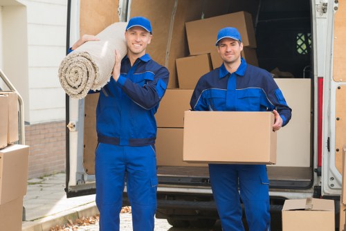 Man and van moving boxes in Richmond