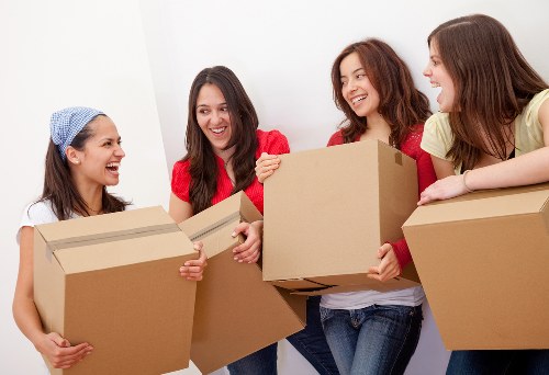 Local Richmond moving van handling a residential relocation