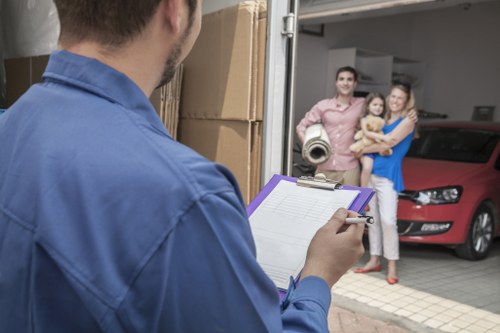 Professional movers loading furniture during a Richmond house move