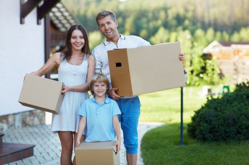 Residential street in Richmond suitable for home moves