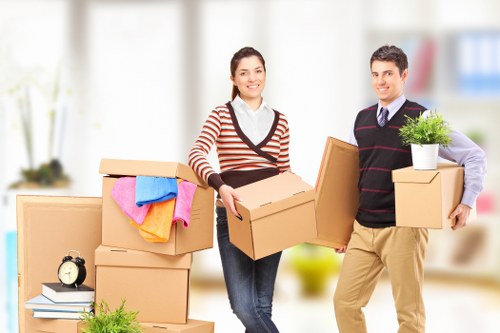 Man and van service moving boxes in Richmond