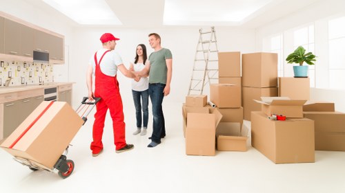 Professional student removals team handling a move in Richmond