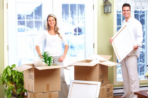 Packing and loading furniture into a moving van in Richmond