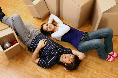 Urgent house move service in Richmond with furniture being loaded into a van